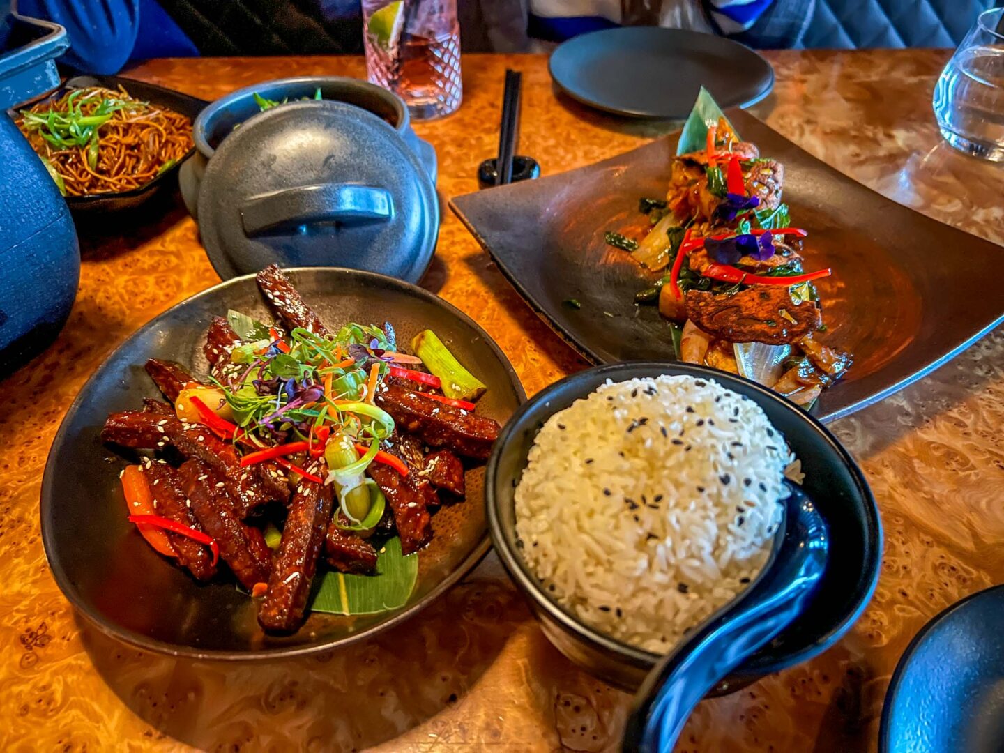 best halal restaurants manchester, pan asian food from Tattu