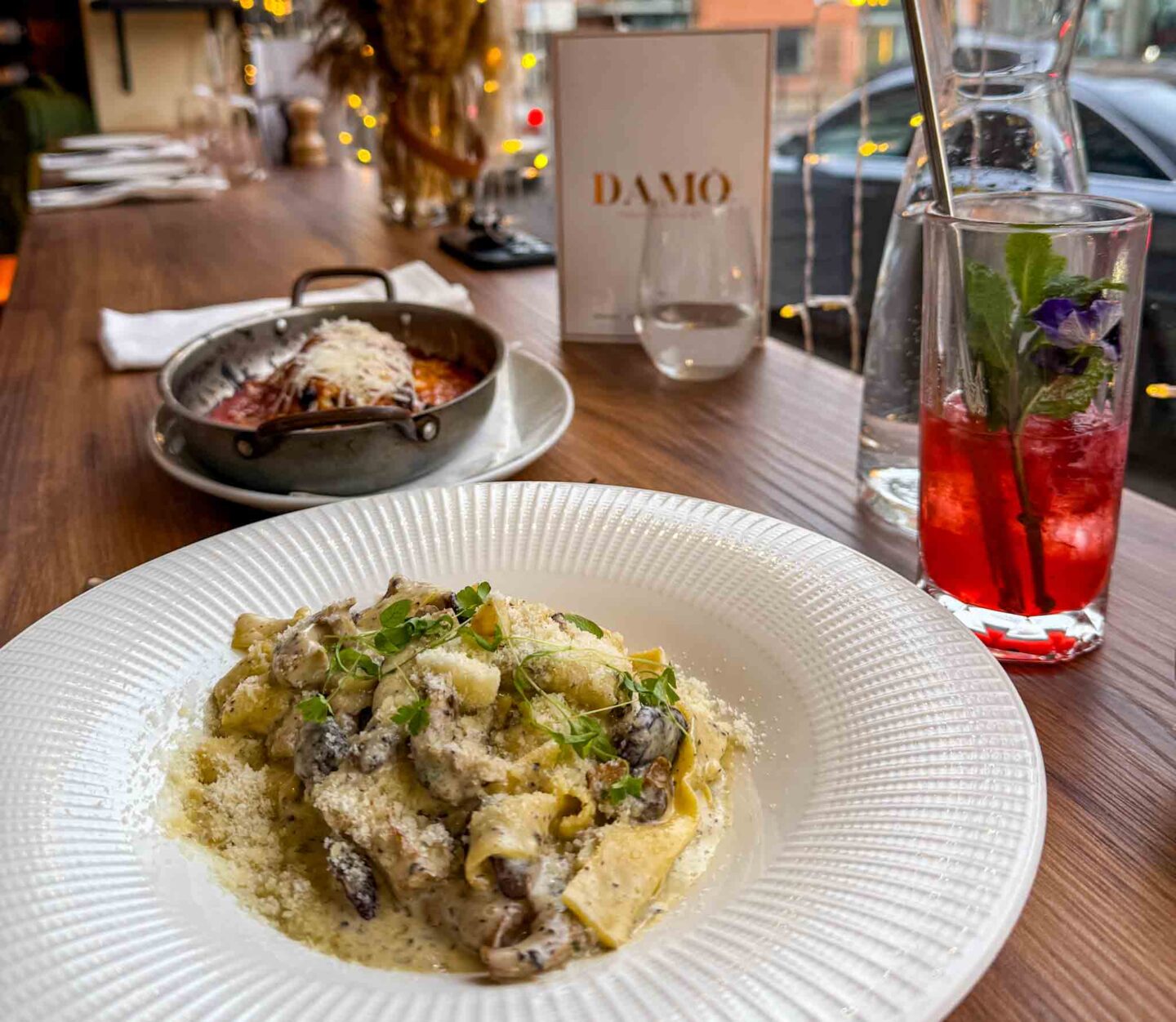 best halal restaurants manchester, pasta at Damo Altrincham