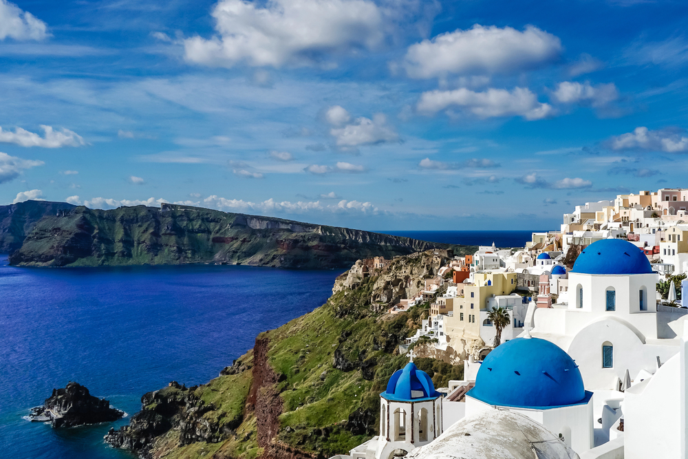 best countries to visit in September, Santorini island in September 